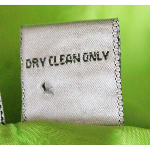 Chico's Silk Button Down sz 1 Green Floral Embroidery Spring Smooth Sleepshirt - Picture 6 of 6